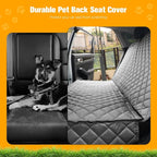 Waterproof Scratchproof Pet Bench Seat Covers for Cars, SUVs, Nonslip Durable Back Seat Cover for Dogs, 600D Oxford Fabric, Machine Washable
