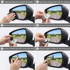 Blind Spot Mirrors 2 Pack, HD Glass Frameless Convex Side Mirror, Wide Angle Adjustable Stick On Blindspot Mirror for Car SUV Trucks, Universal Rear View Mirror Accessories, Oval