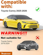 in-Channel Window Rain Guards Fit for Toyota Camry 2025 2026 Extra Durable Rain Guards Window Deflectors Visors Vent Visors Vent Shades Car Accessories - 4 pcs