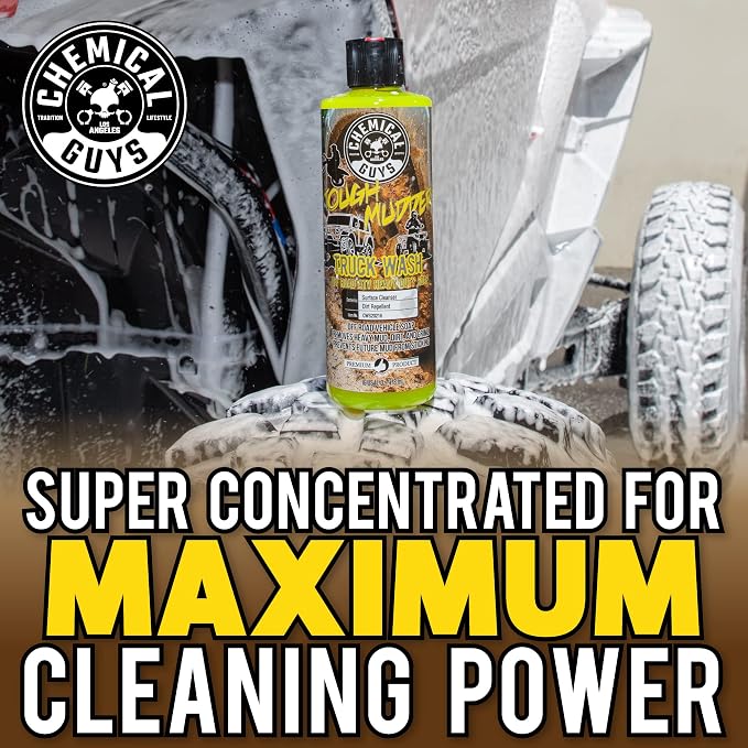 CWS20216 Tough Mudder Foaming Truck, Off Road, ATV and RV Heavy Duty Wash Soap, (Works with Foam Cannons, Foam Guns or Bucket Washes), 16 fl oz, Lemon Scent