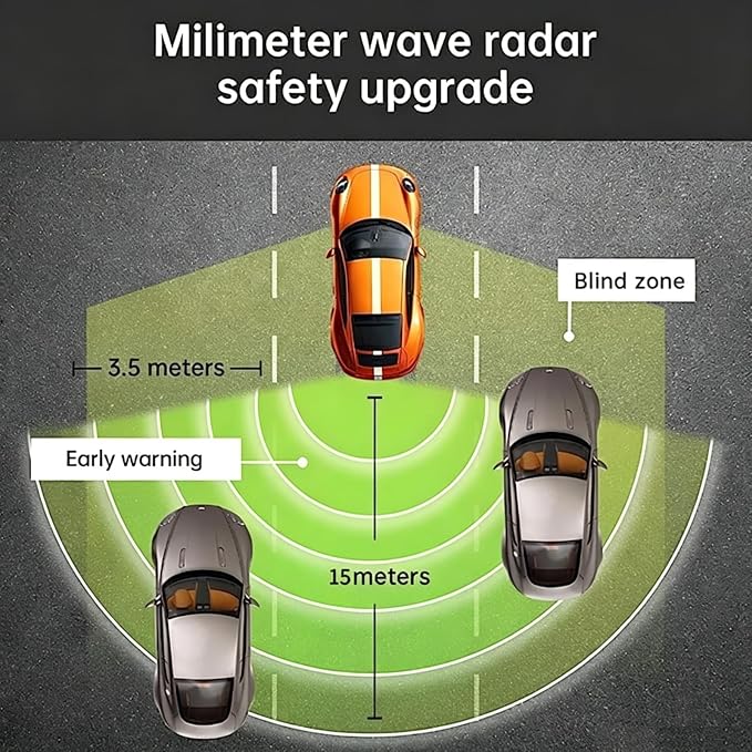 Blind Spot Monitoring System, 24GHz Millimeter Wave Radar Universal Car Blind Spot Detection System, Reversing Radar Parking System