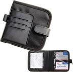 Car Visor Organizer and Registration and Insurance Card Holder with Clear Document Pockets and 3 Card Holders - Vehicle Document Holder for Visor, Glove Box or Console