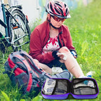 276PCS Compact Small First Aid Kits for Home Businesses Urgent Essential Mini First Aid Kit Travel Size Car Emergency Supplies Kit for Hiking Boating Skating, Purple
