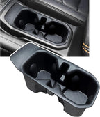 Cup Holder for 2018-2025 2026 Jeep Wrangler JL JLU 4XE/Gladiator JT Accessories Cup Holder Insert Coaster TPE Non-Slip Center Console Drink Holder Organizer Cupholder Liner Pad Interior Black