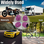 8PCS Bling Crystal Diamond Tire Stem Valve Caps, Dustproof Universal Tire Valve Stem Covers for Cars, SUV, Trucks, Bikes, Motorcycles, Bicycles (Magenta)