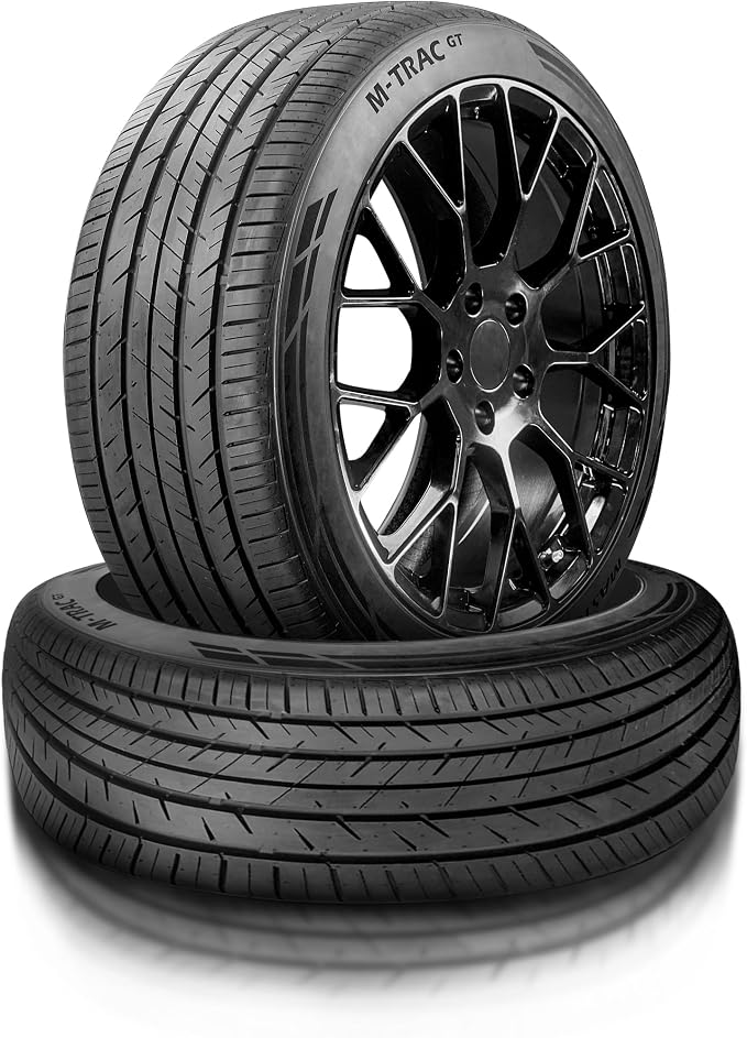 M-TRAC GT Ultra High-Performance All-Season Tire Set (2 Tires) 285/25ZR20 93W XL | 5-Year Warranty+3 Year Road Hazard Protection+Dual Tread Design for Sports Cars[TIRE ONLY] UTQG 460 A A
