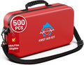 500PCS Waterproof Hard Shell First Aid Kit for Travel, Camping, Businesses, Home, Car, Hiking, Sports, Office, Vehicle & Outdoor Emergency Supplies, Well-Organized Home Travel Essentials