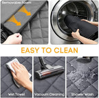 SUV Cargo Liner for Dogs, Waterproof Trunk Cover with Cushioned Sides to Protect Pet, Full Coverage Non-Slip Seat Cover for SUVs with Bumper Flap Protector