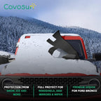 Windshield Snow Cover for Ford Bronco 2021-2026, 2-Layer Heavy Duty 600D Oxford Fabric, Premium Waterproof Windshield Cover for Ford Bronco, 2 Door and 4 Door (Not for Bronco Sport)