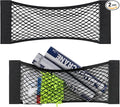2 Packs Universal Mesh Cargo Net,Elastic Car Storage Net Pocket Bag for Trunk,Automotive Cargo Nets Storage Pouch Add On Organizers for RV,Car,Truck(22.6 * 9.5 inch)
