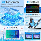 13.1 Inch Android 13 Car Radio Stereo for Toyota Tacoma 2005-2015 Touchscreen with Wireless Carplay Android Auto in-Dash WiFi Bluetooth GPS Navigation SWC Backup Camera Mic (4+64G)