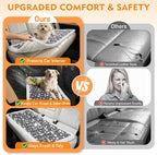 Backseat Dog Bed Mat for Car, Non-Slip Scratch-Resistant Dog Car Seat Cover, Soft Thick Pet Travel Cushion, Washable Back Seat Protector Blanket for Cars SUVs Trucks, 53 x 24 Inches
