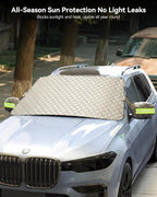 3W Windshield Cover for Ice and Snow, Waterproof Anti-Frost Windshield Snow Cover for Cars SUV/Truck/Station Wagon, Graphene-Insulated Car Accessories Large(68.9"x41.7")