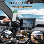 Car Phone Mount for 2019-2025 Toyota RAV4, Smart Auto-Clamping for 7/8" Screen Only (LE/XLE/Adventure), 15W Wireless Fast Charging, Premium Aluminum Holder, Without Blocking Airflow (Not Fit 9/10.5")