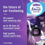 AUTO Air Freshener, Odor-Fighting Automotive Vent Clip, Midnight Storm Scent, 8 Count