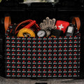 Jesus Car Trunk Organizer,20L Collapsible Auto Storage Basket with Handles, Waterproof Reusable Shopping Grocery Bags for SUV,Truck, Vintage Jesus Cars Boot Organizer Gifts for Women Men Drivers