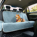 Dog Car Seat Cover for Back Seat, Back Seat Pet Cover for Dogs Waterproof, Scratchproof Dog Backseat Cover, Non-Slip Bench Car Seat Protector, Universal Fit Most Cars, SUVs, Trucks, Blue