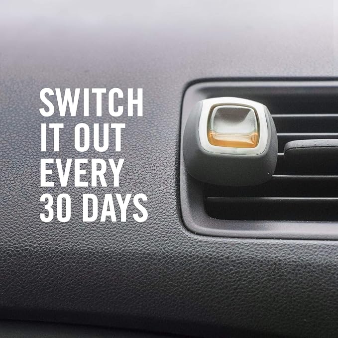 Car Odor-Eliminating Air Freshener Vent Clip with Gain Scent, Moonlight Breeze, 2 count