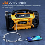 Portable Air Compressor Tire Inflator AC/DC Dual Power Sources Tire Pump 160PSI Dual Motors Fast Inflate Auto Shutoff Air Pump for Cars&Inflatables Inflation/Deflation,2 Yrs Warranty,12 Volts