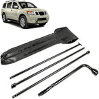 Spare Tire Tool Kit with Spare Tire Jack Handle and Wheel Lug Wrench Compatible with 2005-2019 Frontier, 2004-2019 Titan, 1996-2019 Pathfinder, 2005-2015 Amanda Xterra Spare Tire Removal Tool Kit