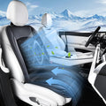Coverado Cooling Car Seat Cover, 12V-24V Ventilated Front Seat Cushion for Car, 3-Speed Adjustable Seat Cover for Summer Driving Seat, Universal Fit for Car SUV Truck Van