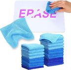 Cleaning Cloth Dry Erase Cloth Cleaning Rags Reasonable Kitchen Towels Microfiber Towels Cars Wash(6 x 6 Inch,Blue/Light Blue/Dark Blue,30 Pcs)