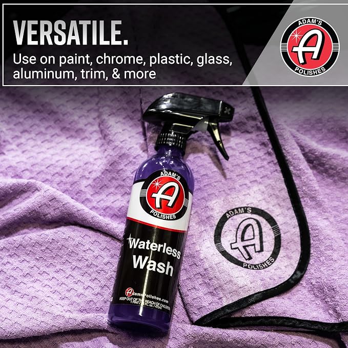 Adam's Polishes Waterless Wash (Gallon) - Cleaning Car Wash Spray for Detailing | Safe Ultra Slick Lubricating Formula for Auto, Boat, Motorcycle, RV | No Garden Hose, Wash Soap, or Foam Cannon