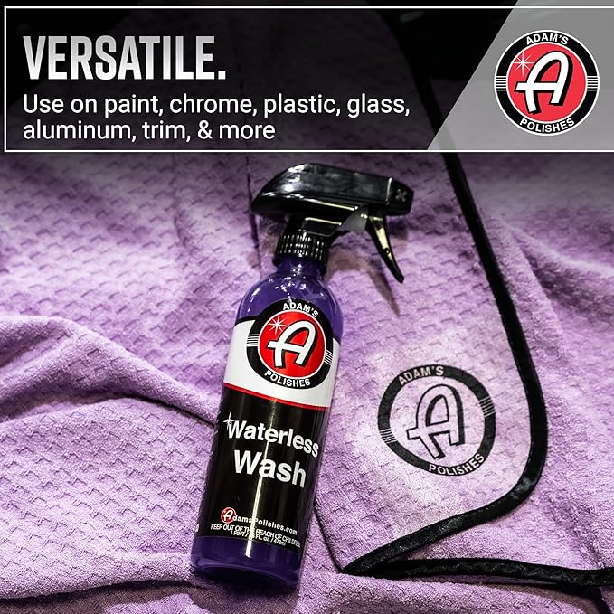 Adam's Polishes Waterless Wash (5 Gallon) Cleaning, Wash, Spray for Car Detailing, Safe Ultra Slick Lubricating Formula for Car, Boat, Motorcycle, RV -No Garden Hose, Wash Soap, or Foam Cannon Needed