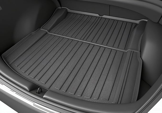 Floor Mats for 2024-2025 2026 Tesla Model 3 Highland | 6-Piece Set Extra-Thick TPE All-Weather Floor & Cargo Liners | Pet & Child-Friendly Custom Fit Interior Accessories