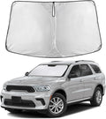 Windshield Sunshade Compatible for Dodge Durango 2011-2023 2024 2025, Sun Visor for Front Windshield & Window Sun Shade Cover, UV Heat Blocker & Protector, Car Accessories