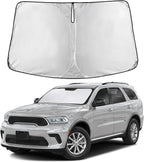 Windshield Sunshade Compatible for Dodge Durango 2011-2023 2024 2025, Sun Visor for Front Windshield & Window Sun Shade Cover, UV Heat Blocker & Protector, Car Accessories