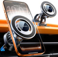 for MagSafe Car Mount [Strong Magnets] Magnetic Phone Holder for Car Hands Free Cell Phone Mount Cradle Vent & Dashboard Car Accessories for Women Men fit iPhone 17 16 15 14 13 12, Black | 2-in-1 Vent & Dashboard Car Phone Mount 22*N55 Strong Mag...