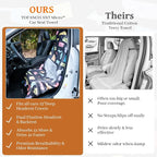 Car Seat Cover Towel for Front Seats Non-Slip with Headrest Pocket & Strap | Universal Fit for Cars Truck SUV|Car Seat Hoodie & Phocho Perfect After Gym Workout, Beach,Yoga and Running|Anti-dog Scratch