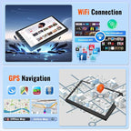 2+64GB Android 15 Car Stereo for Honda CRV 2007 2008 2009 2010 2011 CarPlay Android Auto, 10.1 Inches Touch Screen Radio with GPS WiFi Bluetooth EQ FM/RDS 26UI Backup Camera MIC