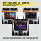 ICGM10BN Complete Double/Single DIN Stereo Installation Kit for Select Non-Amplified 2006-17 General Motors Vehicles - No Steering Wheel Remote - See Fit Guide in Images to Verify Your Vehicle