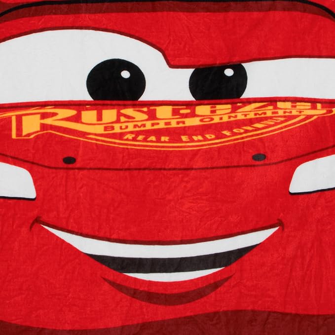 Cars Boys Towel, Lightning McQueen Swimming Towels for Kids, Wearable Bath Towels, Wrap Beach Towel, Red One Size