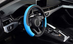 Steering Wheel Cover, Universal Fit 15 Inch Microfiber Leather Car Wheel Protector, Anti-Slip, Blue