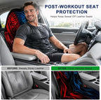 Car Seat Towel Cover 2 Pack for Front Seats, Sweat Absorbent Car Seat Protector with Non-Slip Backing, Waterproof Towel Car Seat Covers for Runners, Gym, Swimming, Beach, Pets, Tiger Strength