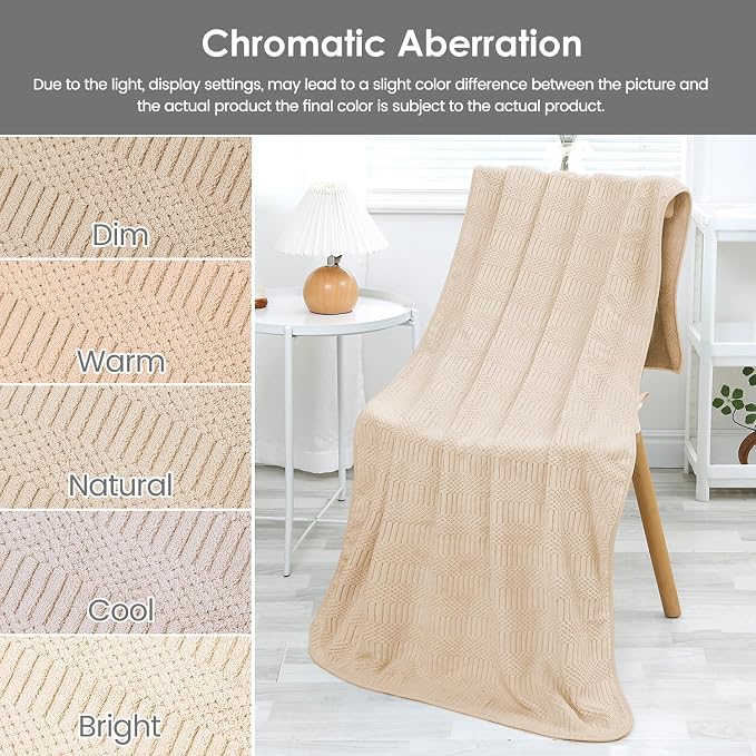 Microfier Bath Towels Set of 2, Large Microfier Body Towel for Adult, 30" x 60", Oversized, Soft, Super Absorbent, Fast Drying, Use for Sauna,Gym,Sport, Fitness, Yoga, Diamond Cross Grid Camel