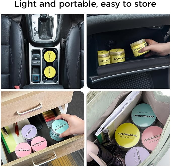 Universal Cleaning Gel for Office Electronic Products Keyboard Cleaner Dust Cleaning Gel for Car Interior Cleanings,Car Putty Reusable Slime goo, Magic Cleaning Putty for Vehicle Vents