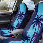 2 Pack Car Seat Towel Covers, Sweat-Proof Microfiber Seat Protectors for Gym, Running, Beach & Workout, Breathable Quick-Dry, Machine Washable, Night Palm Tree Print, Universal Fit