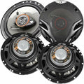 AS265P Loudspeakers 2 Pairs of 6.5" 350W Max 3-Way Speakers 4 Ohms Premium Quality Audio Door Speakers for Car or Truck Stereo Sound System