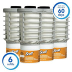 Scott Essential Air Freshener Refill (91067), Citrus, Automatic / Continuous Release, 6 Refills / Case