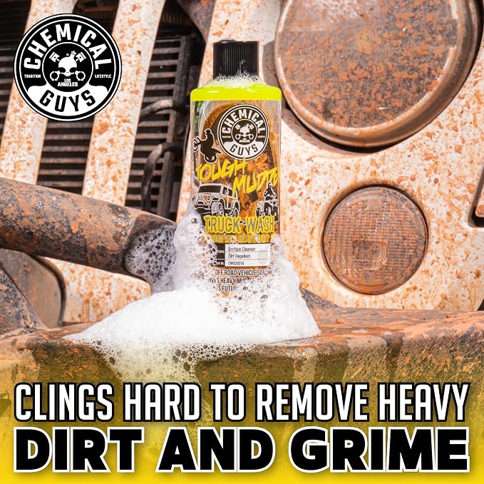 Tough Mudder Foaming Heavy Duty Car Wash Soap - Soap for Foam Cannons, Foam Guns, or Buckets - Safe for Trucks, ATVs, RVs, and Off-Road Vehicles - 128 oz Lemon Scent
