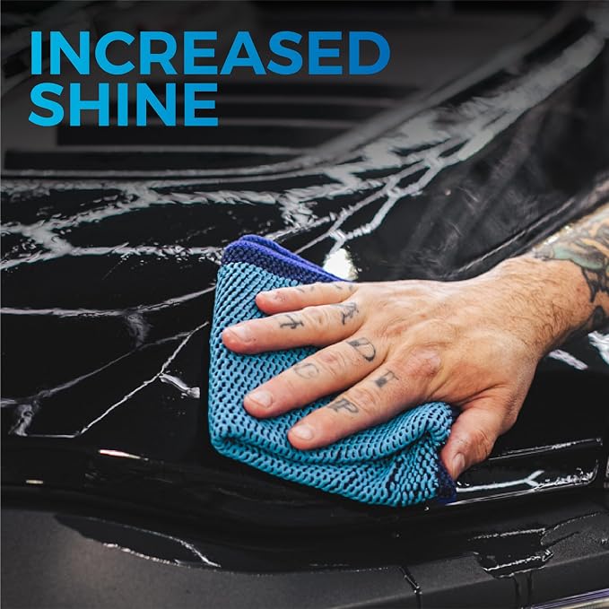 Ultra Clay Towel - Clay Bar Results in Minutes, Smooth Paint Fast, Enhance Gloss & Wax Bond (12"x12")