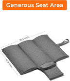 Heated Seat Cushion with Battery Pack, Foldable USB Heated Seat Cover Pads for Office Chair, Stadium, Camping