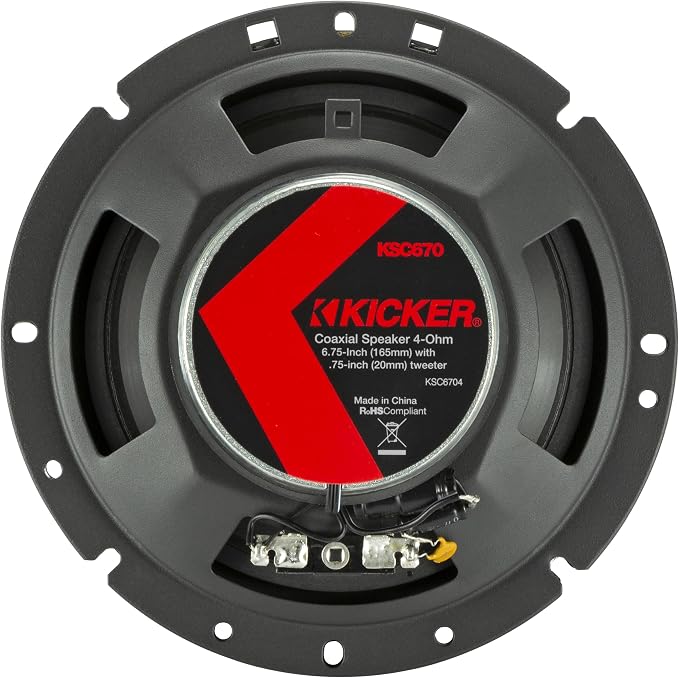 51KSC6704 KS-Series 6.75" Coaxial Speakers with.75" tweeters, 4-Ohm, Pair