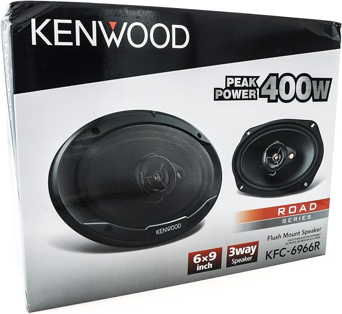 KFC-6966R Road Series Car Speakers (Pair) - 6"x9" 3-Way Car Coaxial Speakers, 400W, 4-Ohm Impedance, Polypropylene Woofer & Electro-Dynamic Tweeter, Heavy Duty Magnet Design