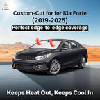 Windshield Sunshade for Kia Forte 2019-2023 2024 2025, Sun Visor for Front Windshield & Window Sun Shade Cover, UV Heat Blocker & Protector, Car Accessories
