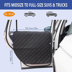 ALLANSING Large Tall Dog Car Door Protector 2-Pack, Protects Doors from Dog Scratches, 900D Heavy Duty Thick Fabric, Window Roll Compatible & No Tint Damage, Secure Fit for Large Cars/SUVs/Trucks